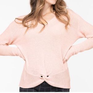 Double V Knotted Sweater